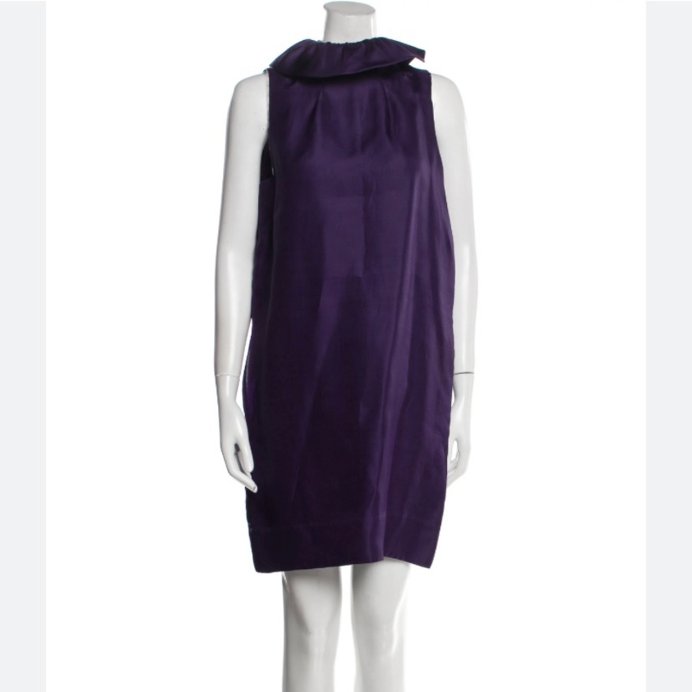NWOT PHILLIP LIM PURPLE SILK RUFFLE DRESS 2